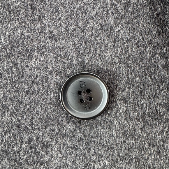 BRAND NEW! Banana Republic Men’s Gray Wool Blend Double Breasted Coat - Picture 4 of 13